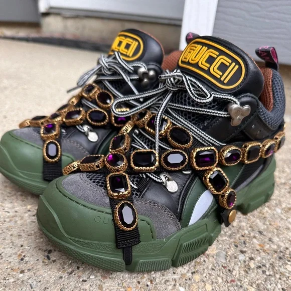 Gucci Shoes Women Gucci Cristal Sneakers Poshmark